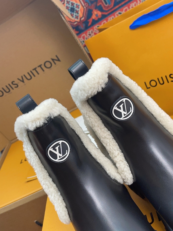 ルイヴィトン靴角部分ディテール